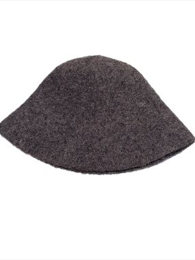 Anthropologie NWT Wool Gray Mod Bucket Hat
